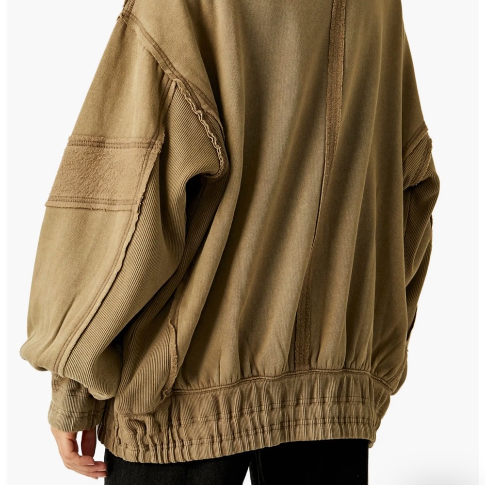 Free People Olive Moto Jacket